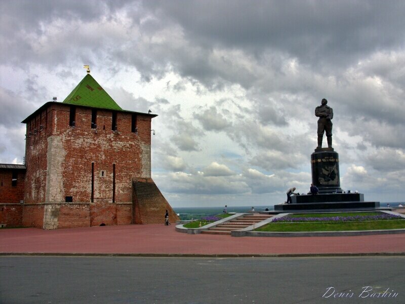 Landmark, attraction Georgievskaya tower, Nizhny Novgorod, photo