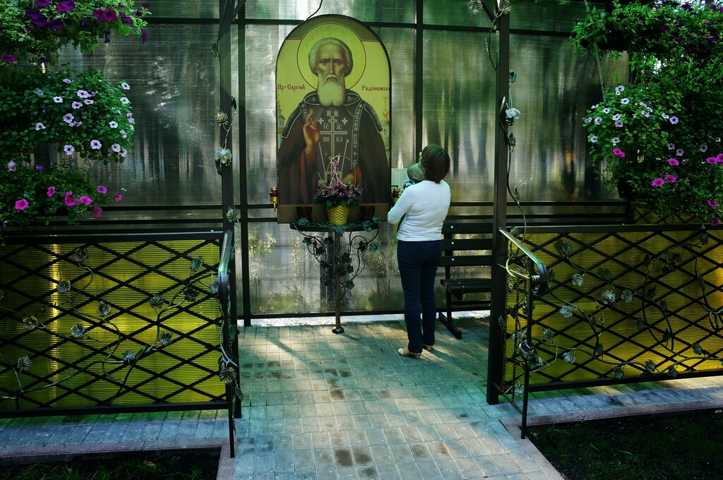 Chapel, memorial cross Chapel of Saint Sergius of Radonezh, Himki, photo