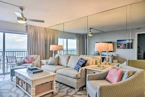 Гостиница Beachfront Madeira Beach Condo w Ocean Views в Сент-Питерсберге