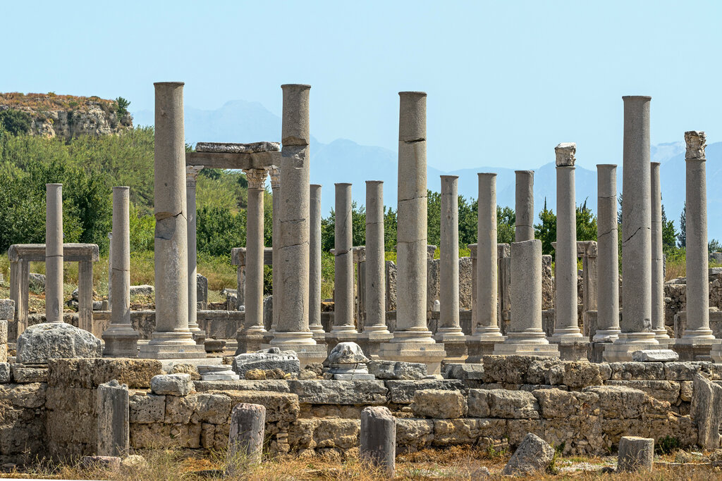 Landmark, attraction The Ancient City of Perge, Antalya, photo