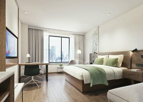 Гостиница GreenTree Alliance Suzhou Zhangjiagang Nanfeng Town Hotel
