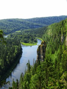 Us'vinskie stolby (Perm Territory, Chusovskoy gorodskoy okrug), observation deck