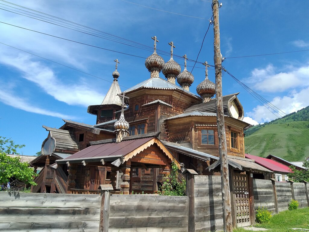 Orthodox church Tserkov Pokrova Presvyatoy Bogoroditsy V Ust-Kokse, Altai Republic, photo