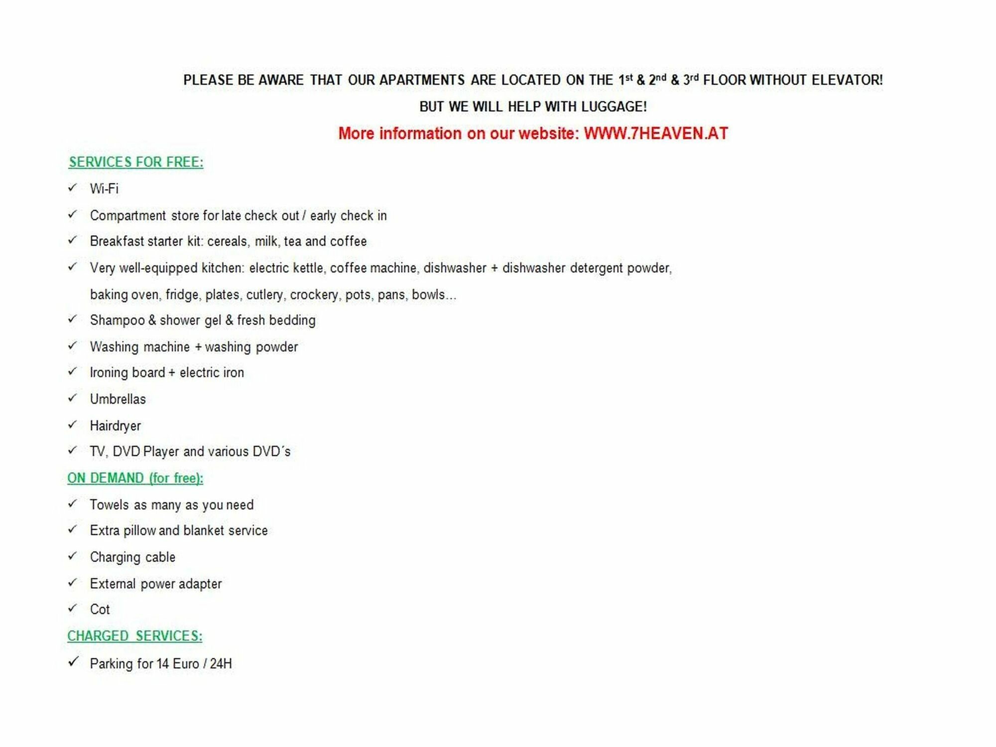 Фото 7th Heaven Vienna Center Apartments