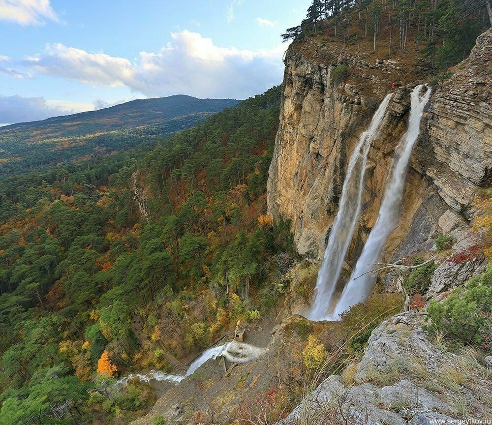 Водопад Водопад Учан-Су, Республика Крым, фото