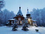 Tserkov Sergiya Radonezhskogo v mikrorayone Lnokombinata (pereulok Yuzhnaya Roshcha, 2), iglesia ortodoxa