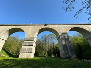 Железнодорожный арочный мост (Калининградская область, Нестеровский муниципальный округ, Красный лес), достопримечательность в Калининградской области