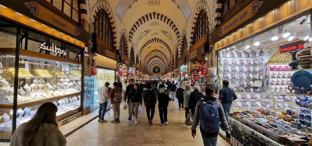 Pazarlar ve çarşılar Mısır Çarşısı, Fatih, foto