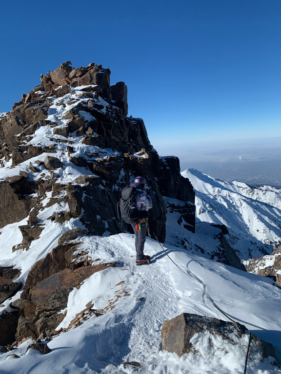 Mountain peak Peak of Valery Khrishchaty 3950 meters, Alma‑Ata District, photo