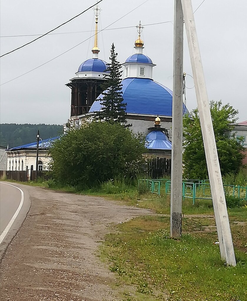 كنيسة أرثوذكسية Uspeniya Presvyatoy Bogoroditsy v Oyoke Church ، مقاطعة إيركوتسك، صورة
