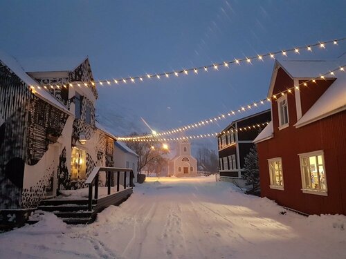 Гостиница Við Lónið guesthouse в Сейдисфьордюре