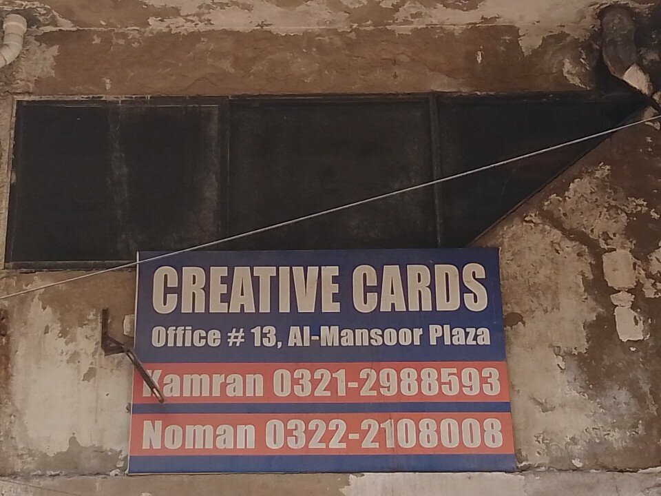Ticket office Creative cards, Karachi, photo