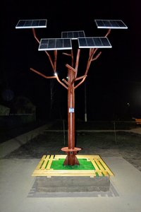 Солнечное дерево SolarTree (selo Biloziria), landmark, attraction