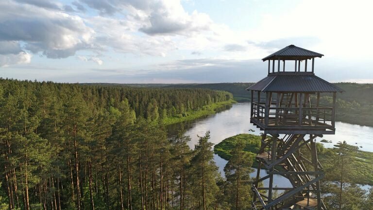 Observation deck Priedaines skatu tornis, Kraslava municipality, photo