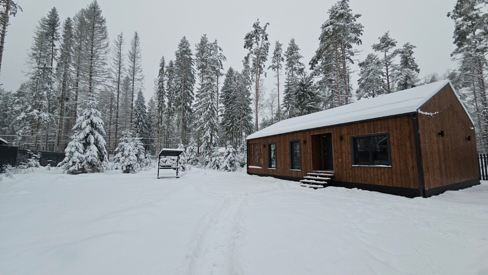 Фото Тепло с баней и чаном