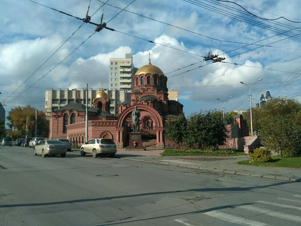 Orthodox church Tserkov Ioanna Predtechi pri sobore Aleksandra Nevskogo, Novosibirsk, photo