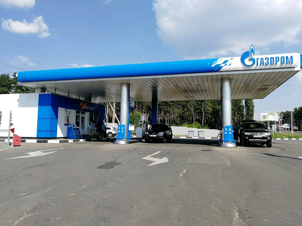 Benzin istasyonu Gazprom, Voronej, foto