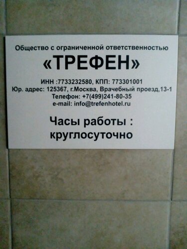 Гостиница Трефен в Москве