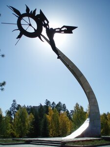 Икар (Chelyabinsk Region, Tryokhgorny, park Pokoleniy) ، نصب تذكاري، نحت