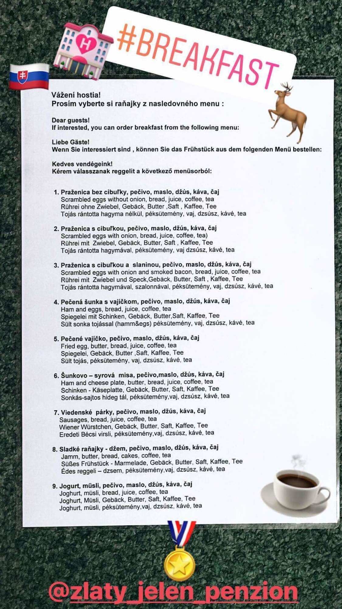 Фото Penzión Zlatý Jeleň