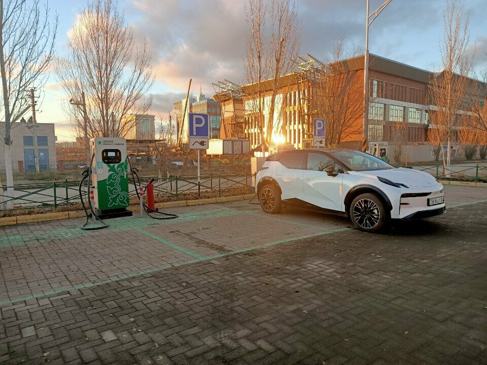 Electric car charging station Qazaq, Aktobe, photo