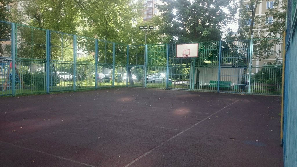 Баскетбольные площадки спб на улице карта