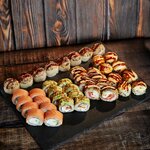 Суши-Ком (Republic of Daghestan, Derbentskiy rayon, selskoye poseleniye Sabnova, selo Sabnova, Stepnaya ulitsa), sushi and rolls store