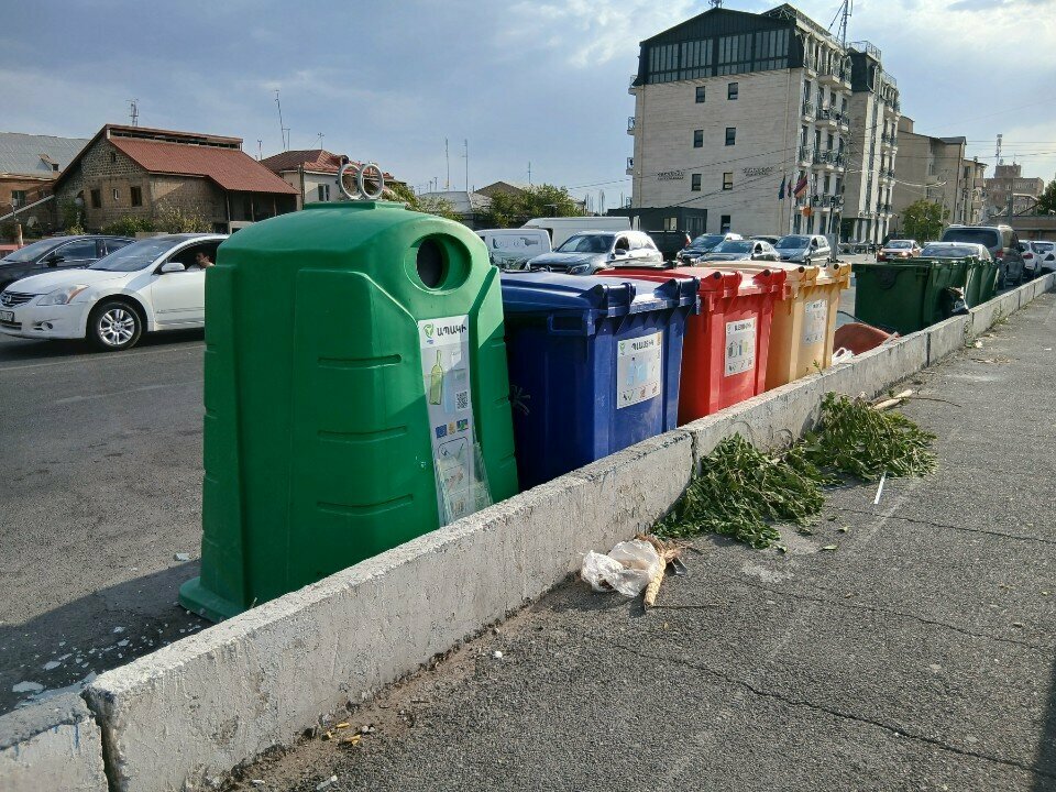 Waste sorting Waste sorting point, Yerevan, photo
