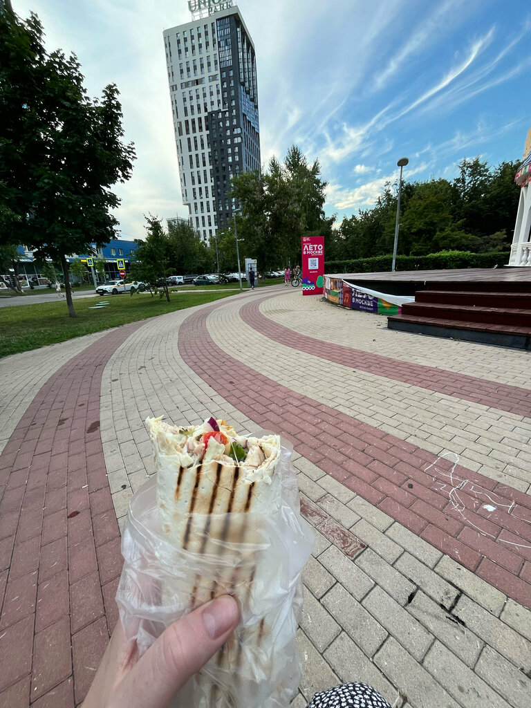 Fast food Super Shaurma on bulvar, Moscow, photo