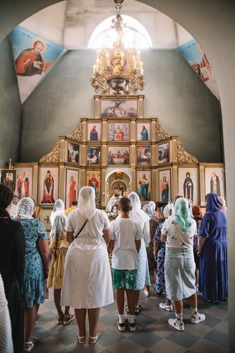 كنيسة أرثوذكسية Marfy Tambovskoy v Lavrovke Church ، مقاطعة تامبوف، صورة