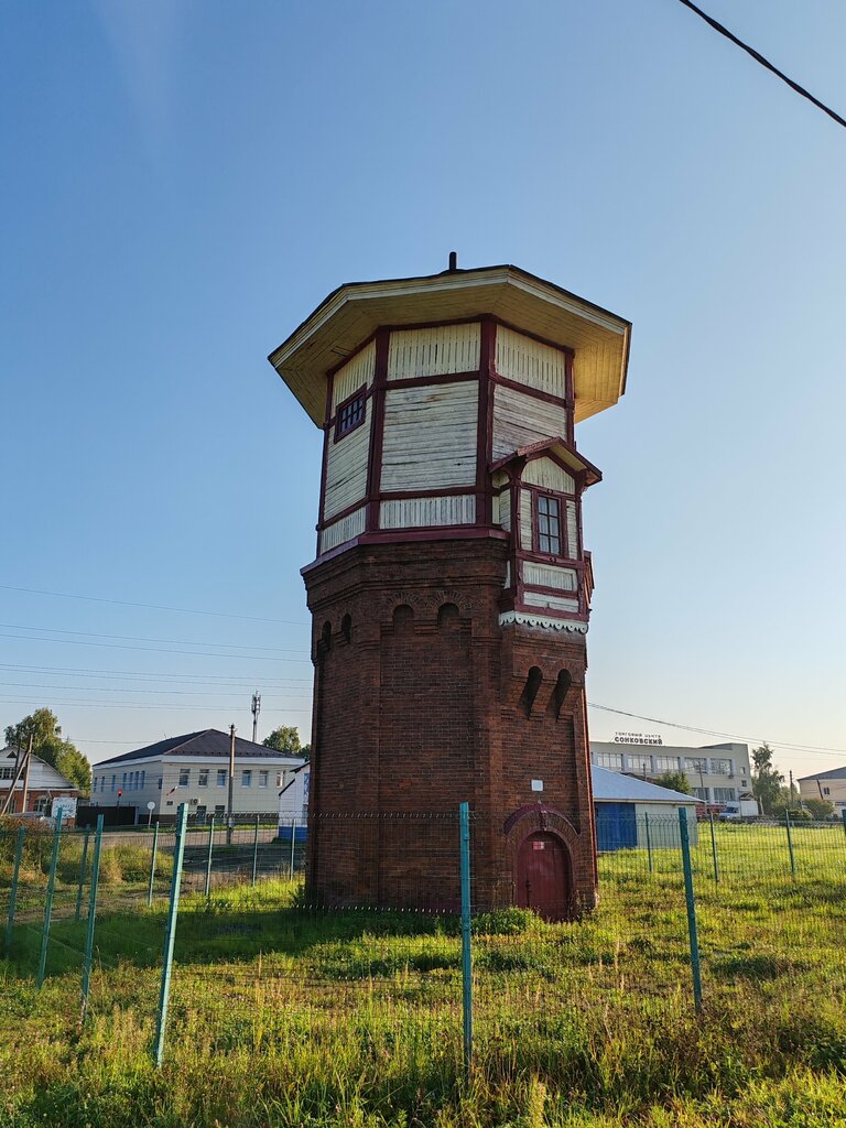 Landmark, attraction Водонапорная башня конца 19-го века, Tver Oblast, photo