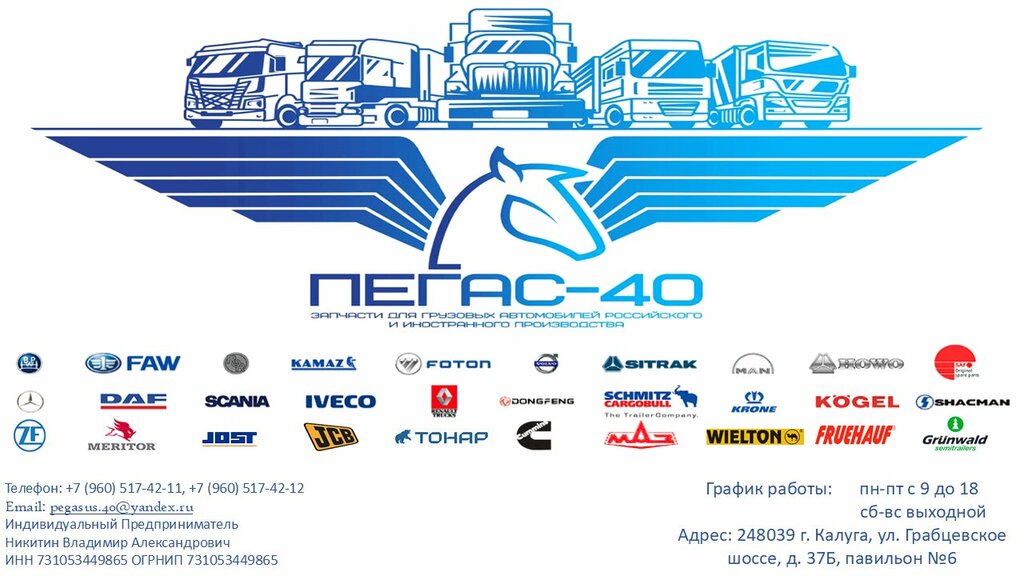 Auto parts and auto goods store Пегас-40, Kaluga, photo