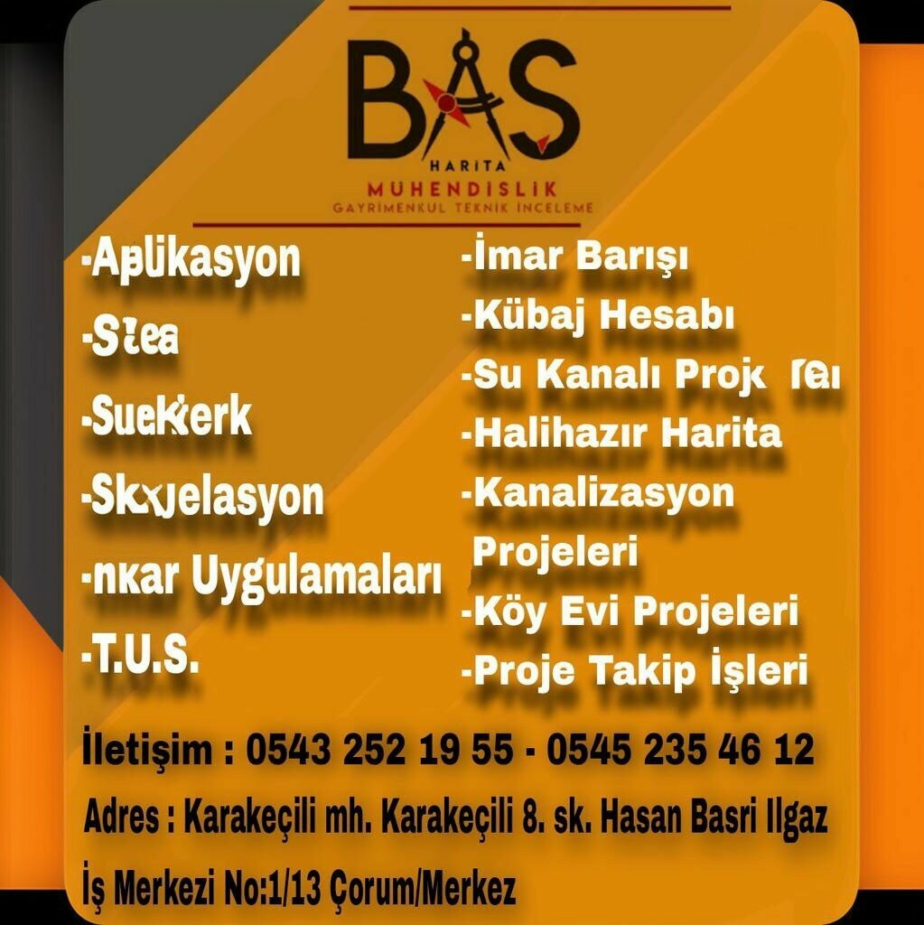 Cadastral works Bas Map Engineering, Corum, photo