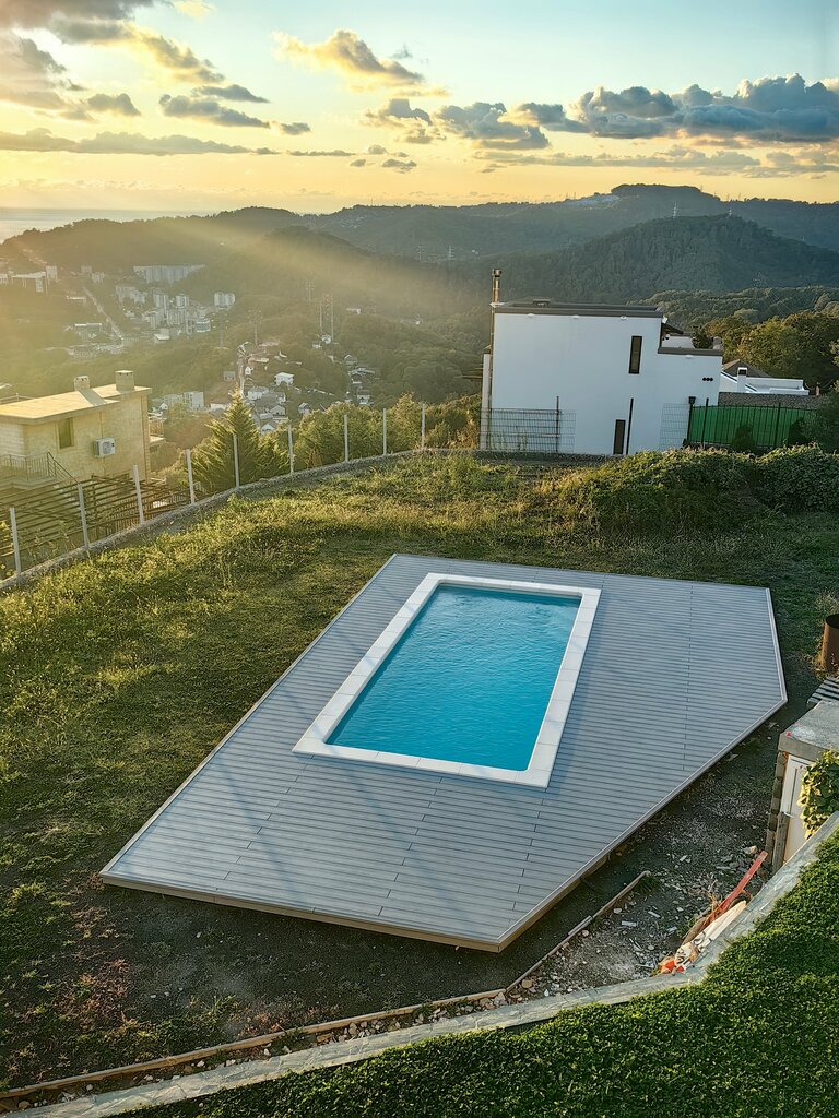 Lumber Ecodecking warehouse, Sochi, photo