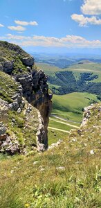 The outlook of the Gumbashi pass (Karachaevskiy District), observation deck