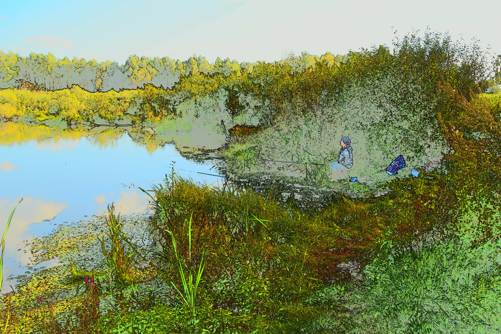 Фото Лес среди болот