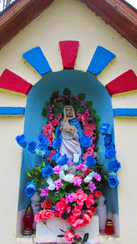 Capilla, cruz conmemorativa Католическая придорожная часовня Божьей Матери, , foto