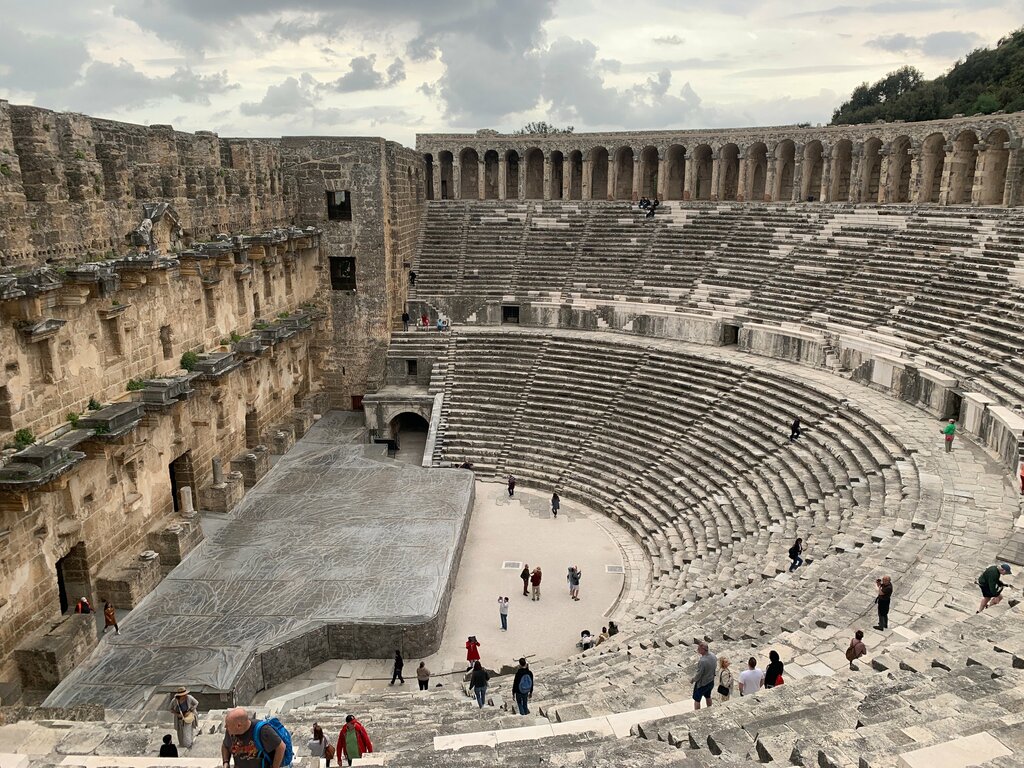 Landmark, attraction Aspendos Amphitheater, Serik, photo