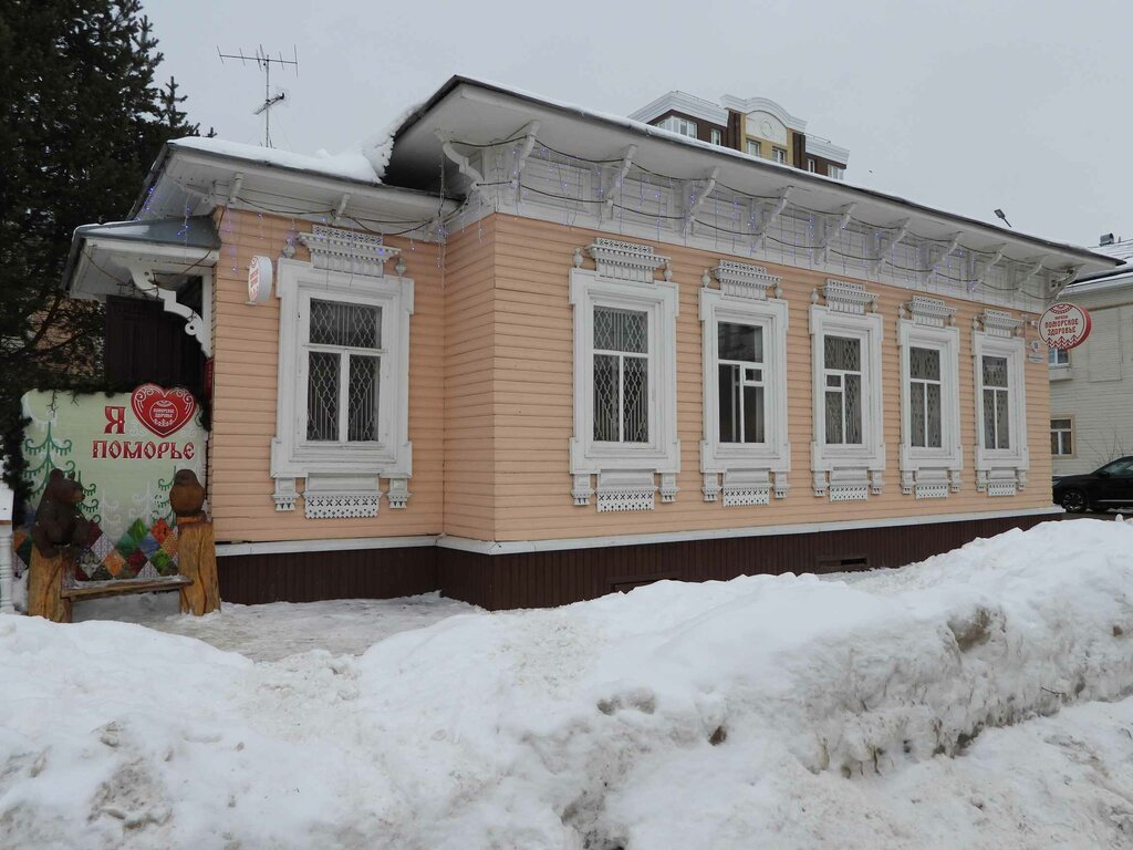 Landmark, attraction Городская усадьба Ф. Г. Антонова, деревянный дом, Arkhangelsk, photo