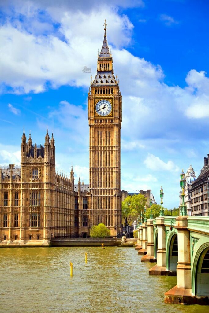 Landmark, attraction Big Ben tower, London, photo
