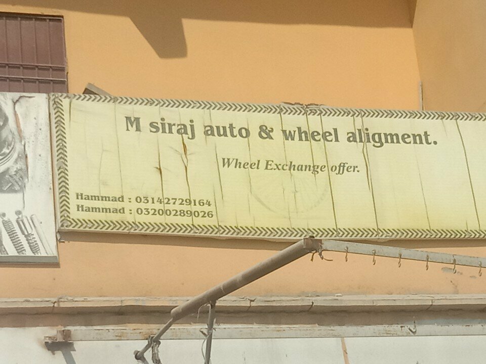 Tire service M Siraj Auto & Wheel Aligment, Karachi, photo