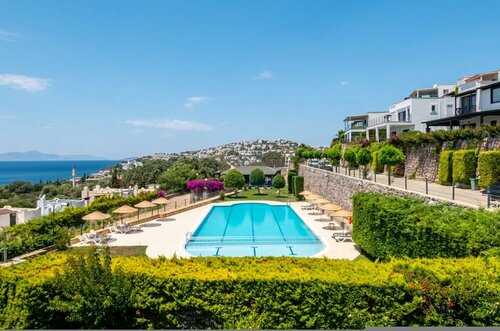 Апартаменты House With Sea View and Shared Pool in Bodrum в Бодруме