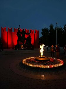 Вечный огонь (Moscow Region, Istra City District, derevnya Lenino), monument, memorial
