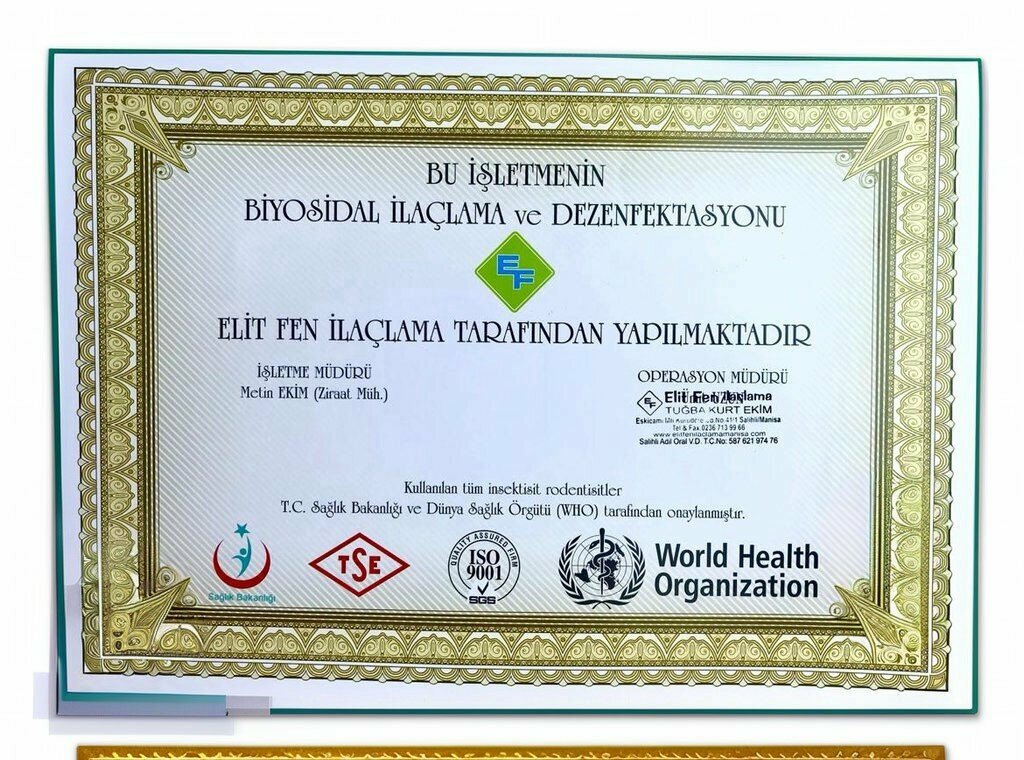 Disinfection, disinsection, deratization Elite Science Pest Control and Disinfection Services, Salihli, photo