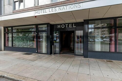 Внешний вид отеля Hotel Les Nations в Женеве, фото 4