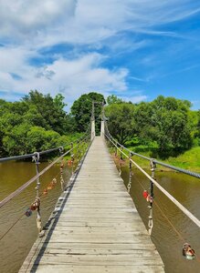 Подвесной мост (Primorye Territory, Kirovskiy rayon, protoka Draguchina), landmark, attraction