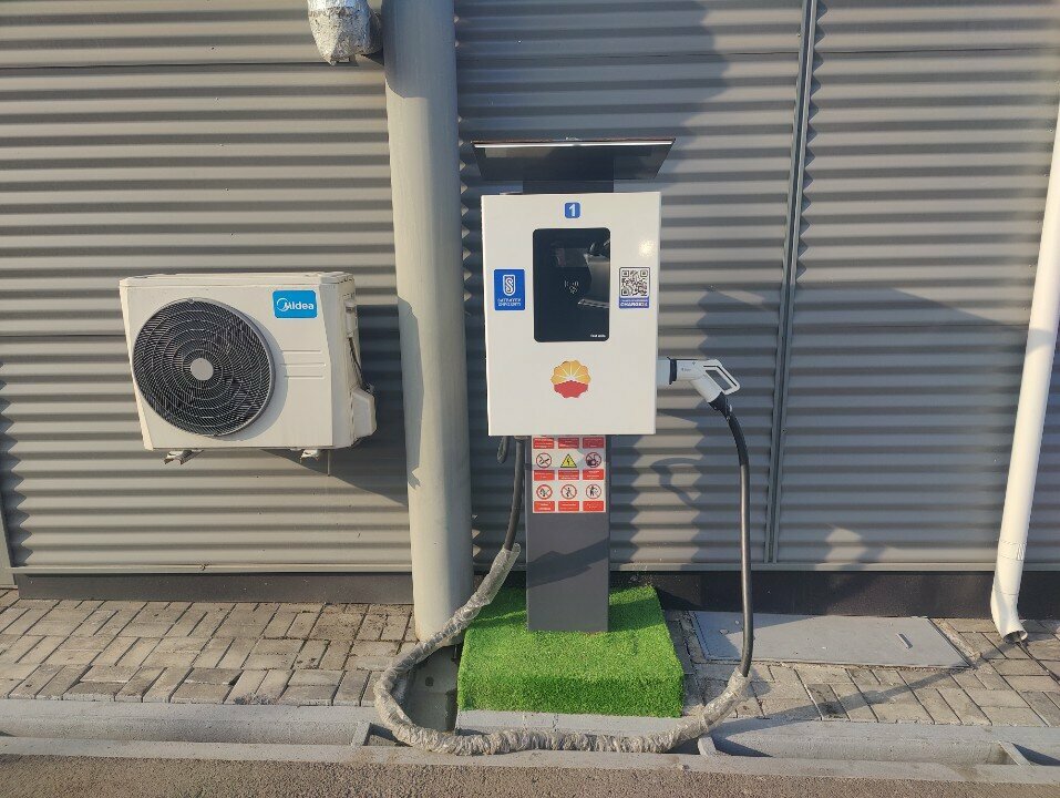 Electric car charging station Charge24, Almaty, photo