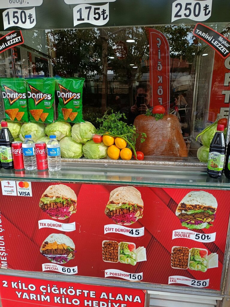 Fast food Famous Raw Meatball Maker Ahmet Master, Izmir, photo