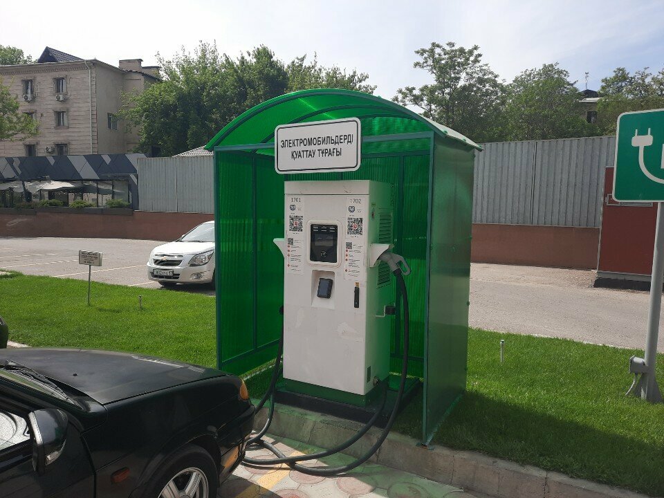 Electric car charging station Evs, Chimkent, photo