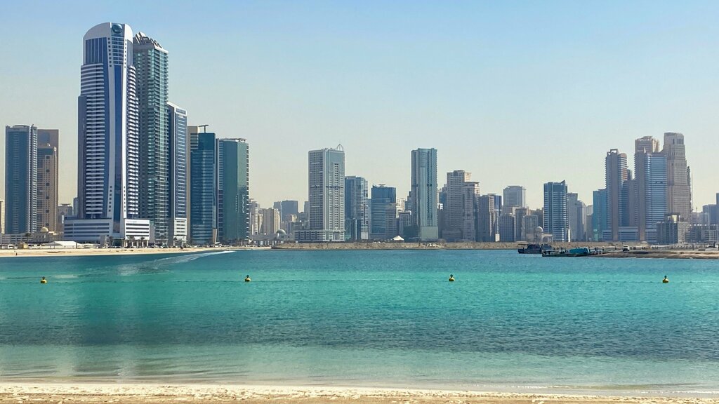 Electric car charging station Al Mamzar Park, Dubai, photo